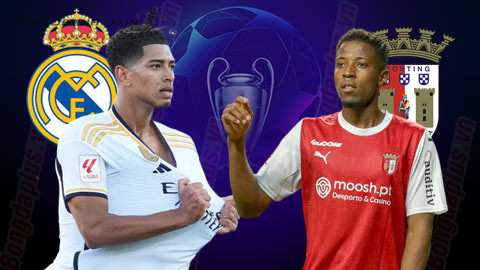 (Vòng bảng Champions League 2023/24) Soi kèo Real vs Braga, 03h00 ngày 9/11